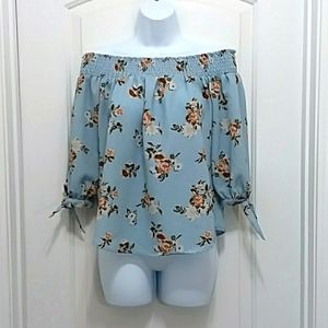 Rue21 Floral Off Shoulder Blouse